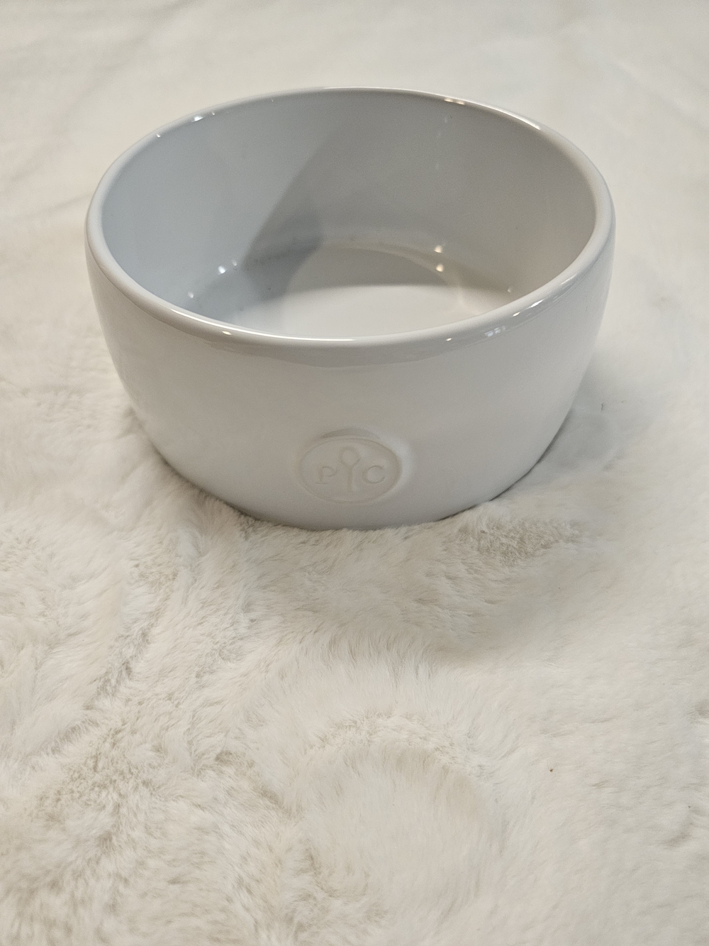 Pampered Chef White Ceramic Serving Bowl